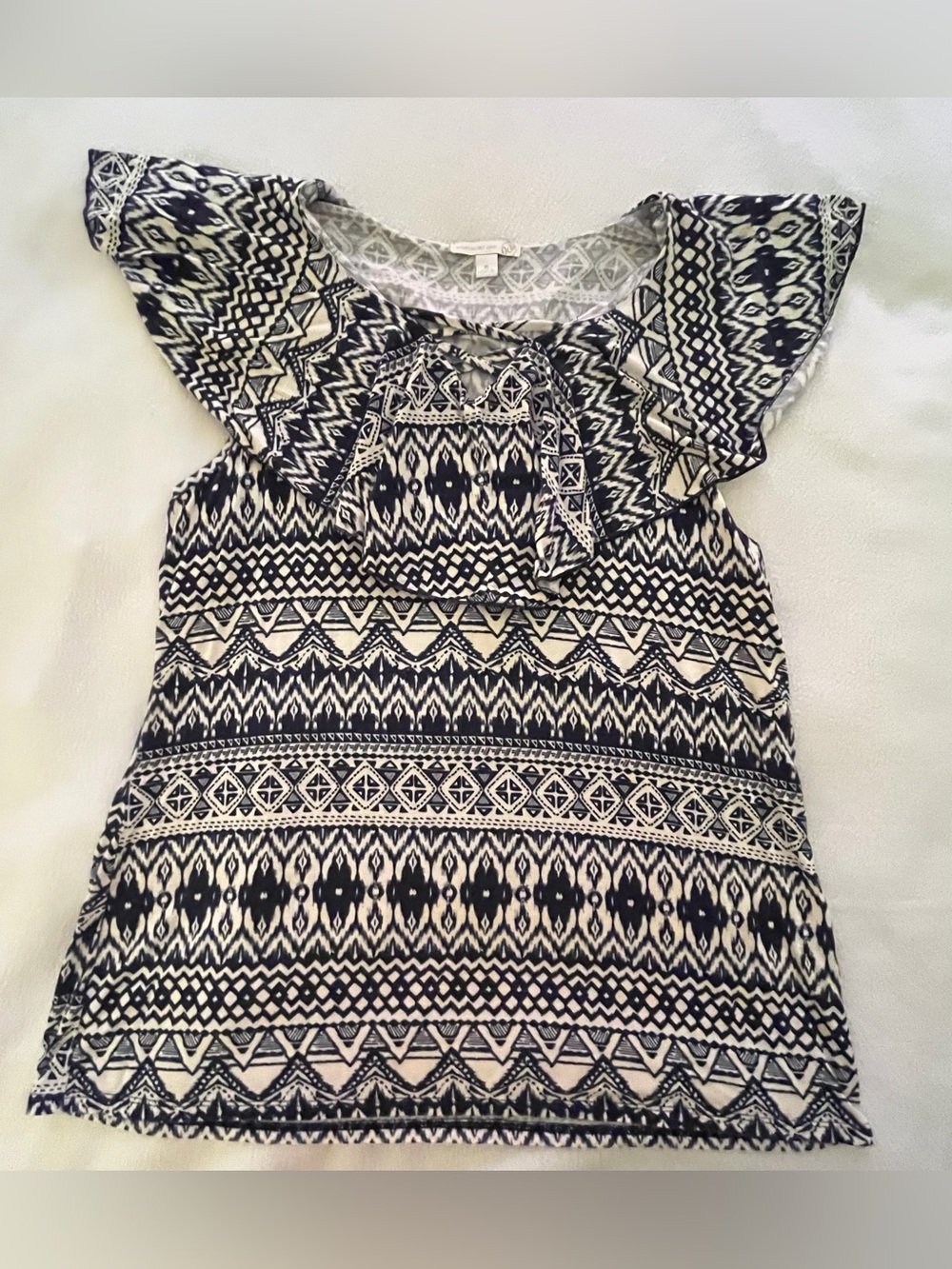 Westport Patterned Wide Collared Short Sleeve Shirt